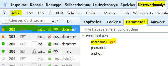 Datenübertragung mit POST im Body an den Server